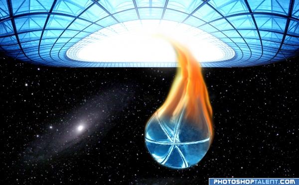 Burning Spaceship  